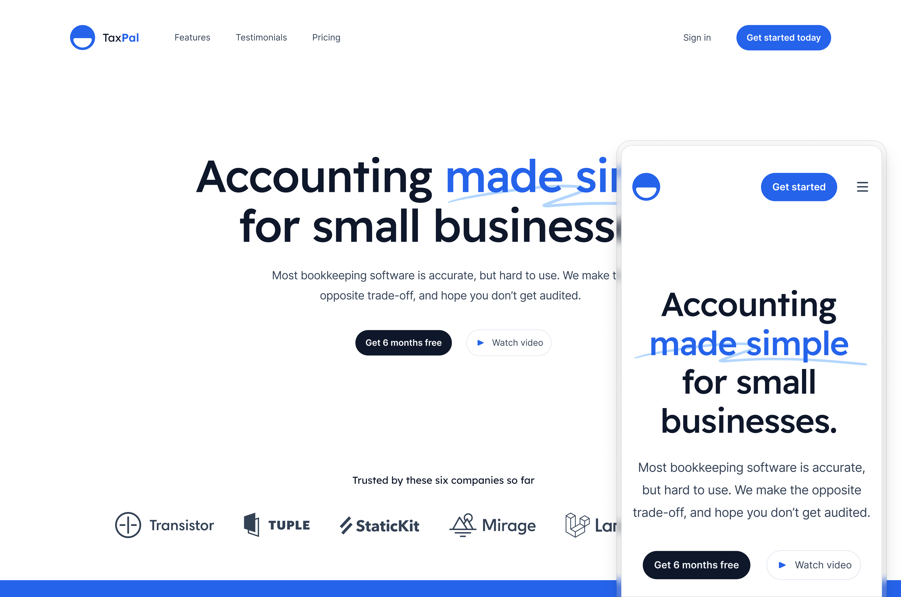 SaaS marketing template